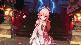 0375 -【R-18 MMD】Genshin Impact 原神 Yae Miko 八重神子 - Gimme x Gimme