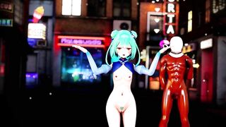 MMD r18 Uruha Rushia is a big fucker thus will drain the beer 3d hentai