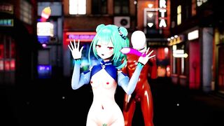 MMD r18 Uruha Rushia is a big fucker thus will drain the beer 3d hentai