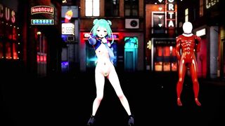 MMD r18 Uruha Rushia is a big fucker thus will drain the beer 3d hentai