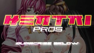 Hot Blonde Moans As She Gets Pounded Hard Against The Wall and Gets Creampied - Hentai Pros