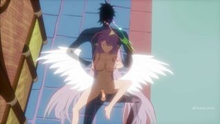 Jibril LOVES Cum - No Game No Life Bath House Parody
