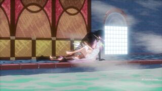 Jibril LOVES Cum - No Game No Life Bath House Parody