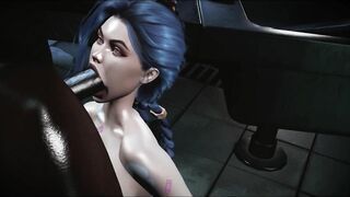 Arcane Jinx Fucks and Sucks Monster BBC