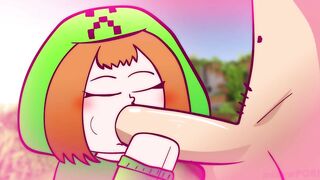 CARTOON CREEPERGIRL SUCKS COCK