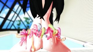 【MMD】Calabria Train【R-18】