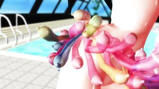 【MMD】Calabria Train【R-18】