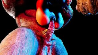 double anal furry monsters | sat on 2 furry cocks [L]
