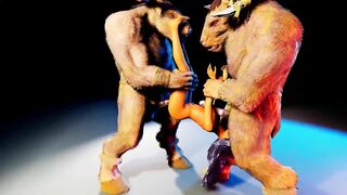 double anal furry monsters | sat on 2 furry cocks [L]