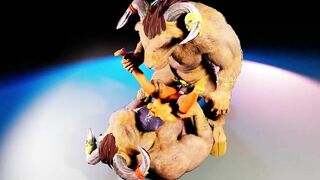double anal furry monsters | sat on 2 furry cocks [L]