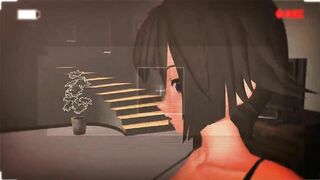 【MMD】LADY with Yuihime wearing a sling swimsuit【R-18】