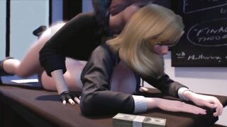 3D Futa Fantasy - Dickgirl fucks Teacher for money in College and CUM on Face, POV Animated Porn