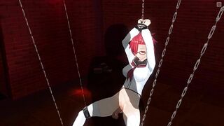 3D HENTAI Basement Mystery: Sperm on my blouse