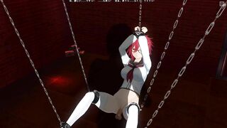 3D HENTAI Basement Mystery: Sperm on my blouse