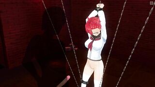 3D HENTAI Basement Mystery: Sperm on my blouse