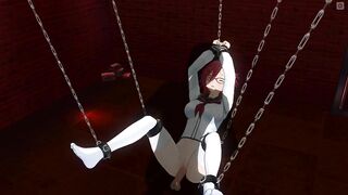 3D HENTAI Basement Mystery: Sperm on my blouse