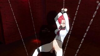 3D HENTAI Basement Mystery: Sperm on my blouse