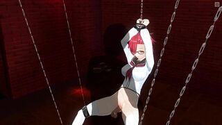 3D HENTAI Basement Mystery: Sperm on my blouse