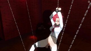 3D HENTAI Basement Mystery: Sperm on my blouse