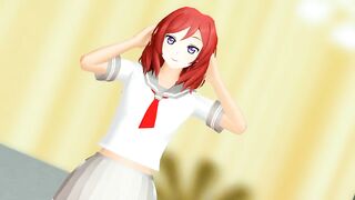 【MMD】LoveLive! Maki de Pink Cat【R-18】
