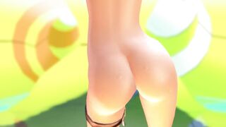 【MMD】Naughty Sakuya - Ass & Titties【R-18】