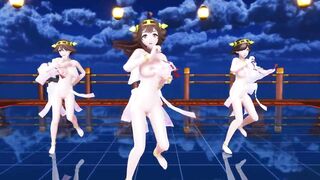 【MMD】Kongo 3 sisters Hi-Fi Rave Rev2【1080p 60fps】【R-18】