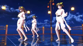 【MMD】Kongo 3 sisters Hi-Fi Rave Rev2【1080p 60fps】【R-18】