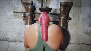 Hentai Hand tied dildo grill fast fuck