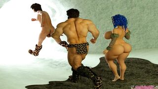 Cavevixens: He Fucks Cavewoman Before Husband Wakes-up
