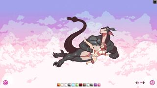Cloud Meadow - 3 Furry super scenes, Furry centaur, Furry cowman, Furry dragon