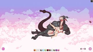 Cloud Meadow - 3 Furry super scenes, Furry centaur, Furry cowman, Furry dragon
