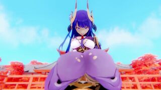 Raiden Shogun Weekly Boss Genshin Impact 3D HENTAI ShortClips2