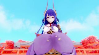Raiden Shogun Weekly Boss Genshin Impact 3D HENTAI ShortClips2