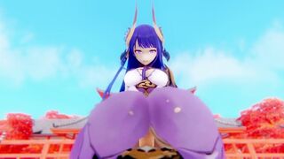 Raiden Shogun Weekly Boss Genshin Impact 3D HENTAI ShortClips2