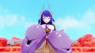Raiden Shogun Weekly Boss Genshin Impact 3D HENTAI ShortClips2