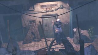 3D Shemale Nier fucks guy in Anal Outdoor - Cartoon Futanari on Male