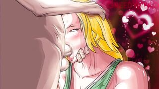 Tsunade Deepthroat Blowjob (Big Dicks,60FPS/120FPS, Hentai)