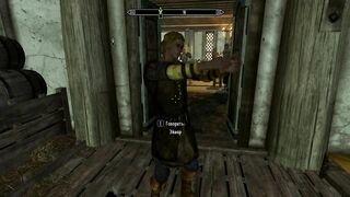 Skyrim blowjob to Aimar while the cleaning lady watches and tries to kick out with a broom