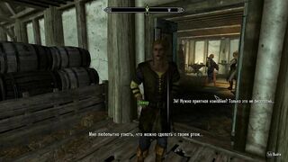 Skyrim blowjob to Aimar while the cleaning lady watches and tries to kick out with a broom