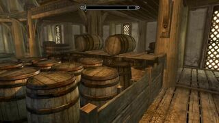 Skyrim blowjob to Aimar while the cleaning lady watches and tries to kick out with a broom