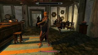 skyrim staring at sexy girls