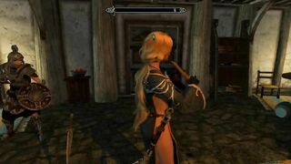 skyrim staring at sexy girls