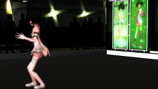 【MMD】Trap Ryochin - Dance + cumshot【R-18】