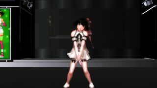 【MMD】Trap Ryochin - Dance + cumshot【R-18】