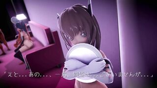Bikini Maids served You - Kancolle - MMD
