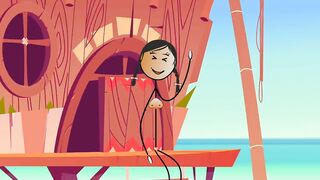 Cartoon Stick People Fucking at Nude Beach - Sexiest Girl Ever Fucking with a StickMan at the Beach