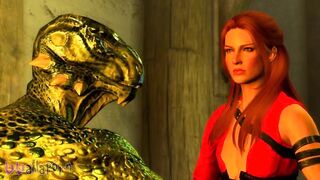 Lizardman gets milked by Sexy Red Head MILF in Bar THE ULTIMATE PLEATURE SKYRIM