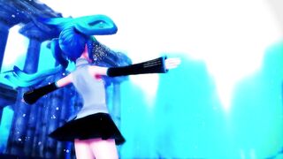 【MMD】Miku dressed in water-soluble dances UrStyle【R-18】
