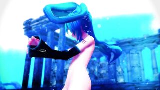 【MMD】Miku dressed in water-soluble dances UrStyle【R-18】