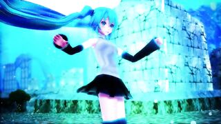 【MMD】Miku dressed in water-soluble dances UrStyle【R-18】